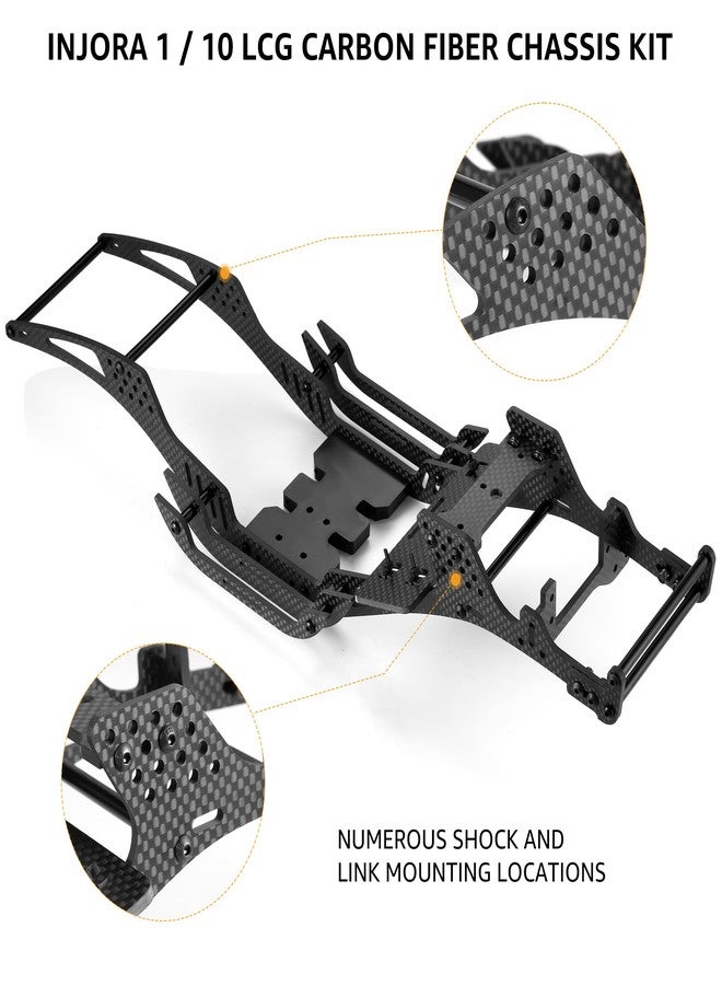 COOWOO RC Frame Girder, LCG Carbon Fiber Chassis Frame Girder Upgrade Parts for 1/10 RC Crawler Cars DIY Upgrades - Image 3