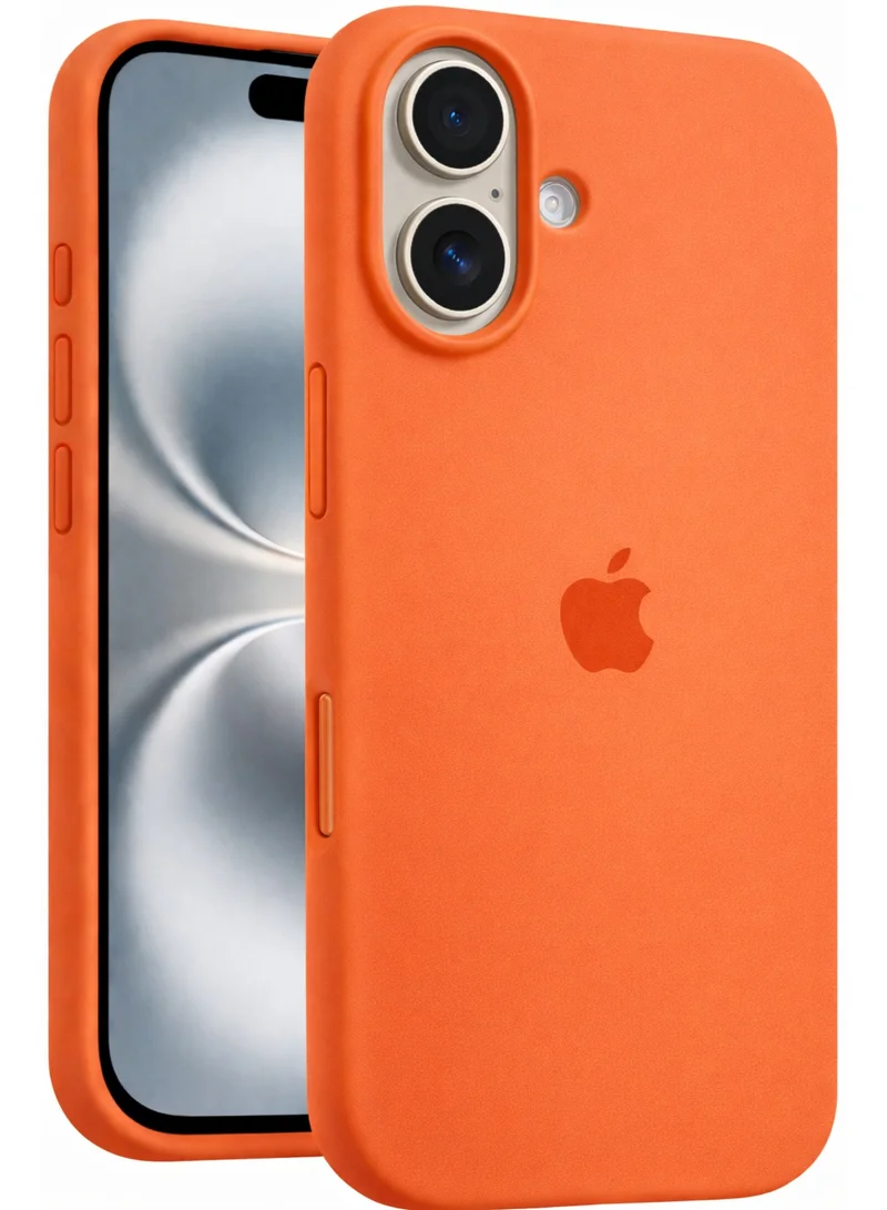 موبكوس جراب موبكوس الفاخر من السيليكون مع شعار برتقالي وشحن لاسلكي مغناطيسي لهاتف آيفون 17 | ملمس ناعم كالحرير | حماية مقاومة للصدمات بمعايير عسكرية | توافق مغناطيسي قوي | غطاء أنيق ونحيف