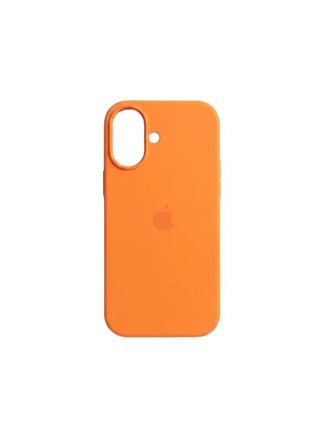Mobcos Mobcos iPhone 17 Orange Elite Logo Premium Silicone Magnetic Wireless Charging Case for iPhone | Silky Soft Touch | Military-Grade Shockproof Protection | Strong Magnetic Compatibility | Luxury Slim Cover