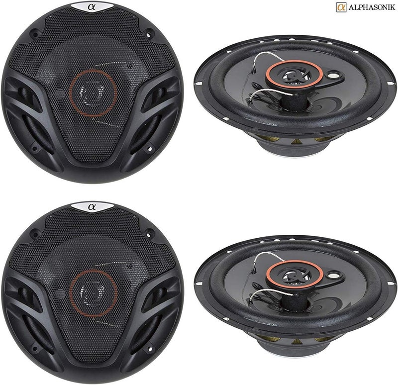 Alphasonik 6.5-Inch 4-Way 350W Full Range Speakers (4 Pack) - Image 5