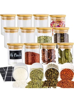 16 Pack Airtight Spice Jars With Lids and Labels for Dry Food Coffee Candy Flour Herbs Small Food Storage Containers for Pantry Kitchen - pzsku/ZA51E62BDE53082772244Z/45/_/1678432231/77d5189e-5613-4b22-bdda-3b63716ad5ca