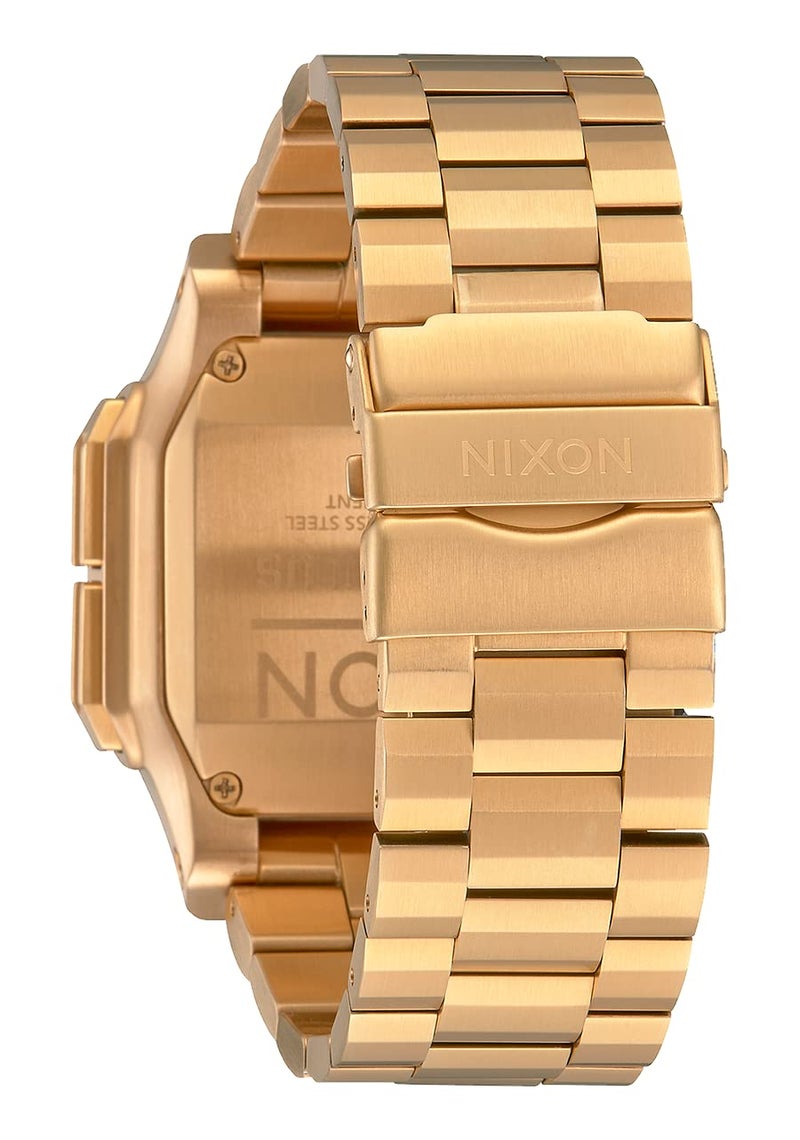 NIXON Regulus SS A1268 - All Gold - 100m Water Resistant Men's Digital Sport Watch (46mm Watch Face, 29mm-24mm Stainless Steel Band) - Image 3
