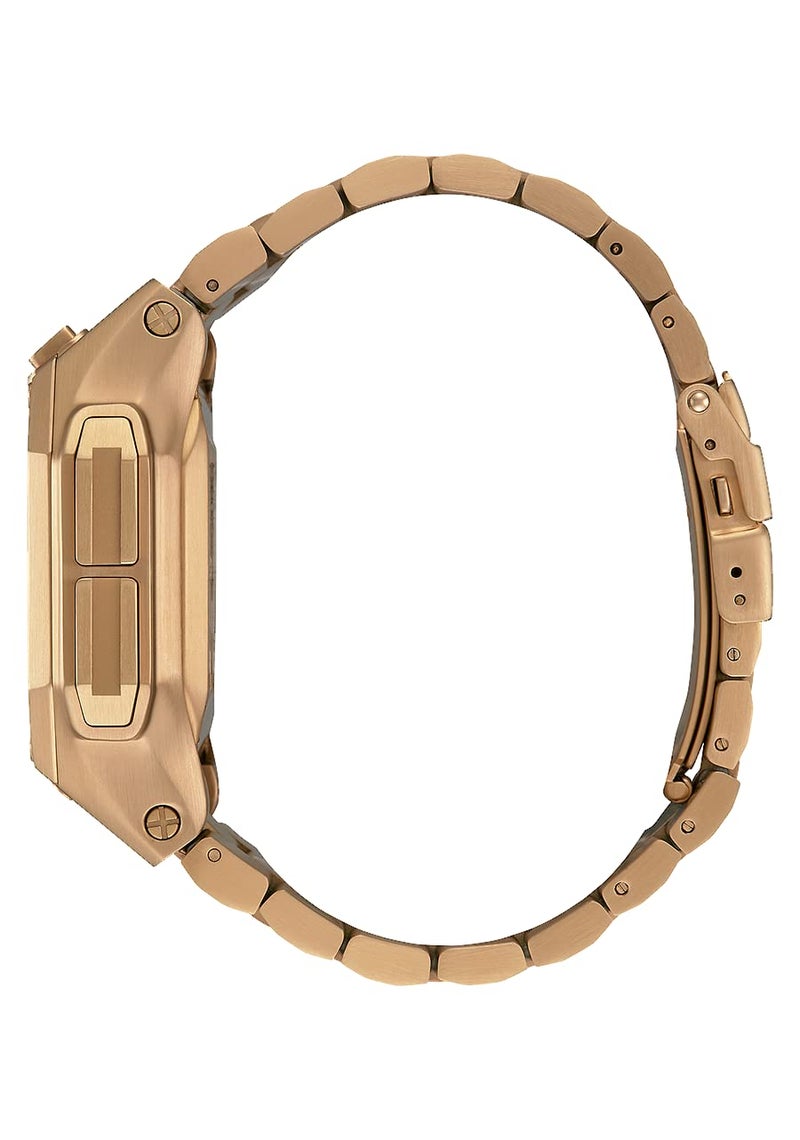 NIXON Regulus SS A1268 - All Gold - 100m Water Resistant Men's Digital Sport Watch (46mm Watch Face, 29mm-24mm Stainless Steel Band) - Image 2