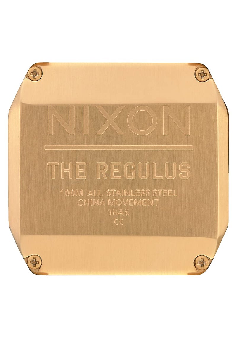 NIXON Regulus SS A1268 - All Gold - 100m Water Resistant Men's Digital Sport Watch (46mm Watch Face, 29mm-24mm Stainless Steel Band) - Image 4