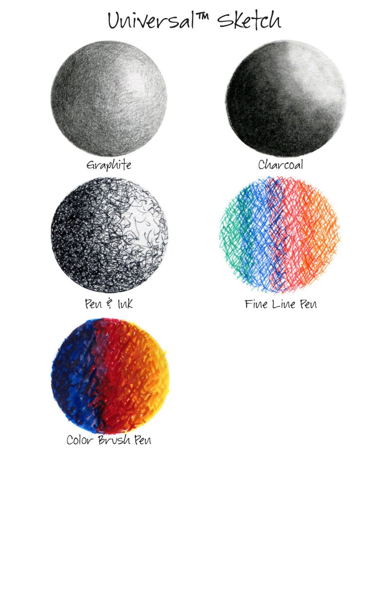 Canson 702-193 Universal Sketch Pad, Side Wire Bound, 11” x 14”, White - Image 5