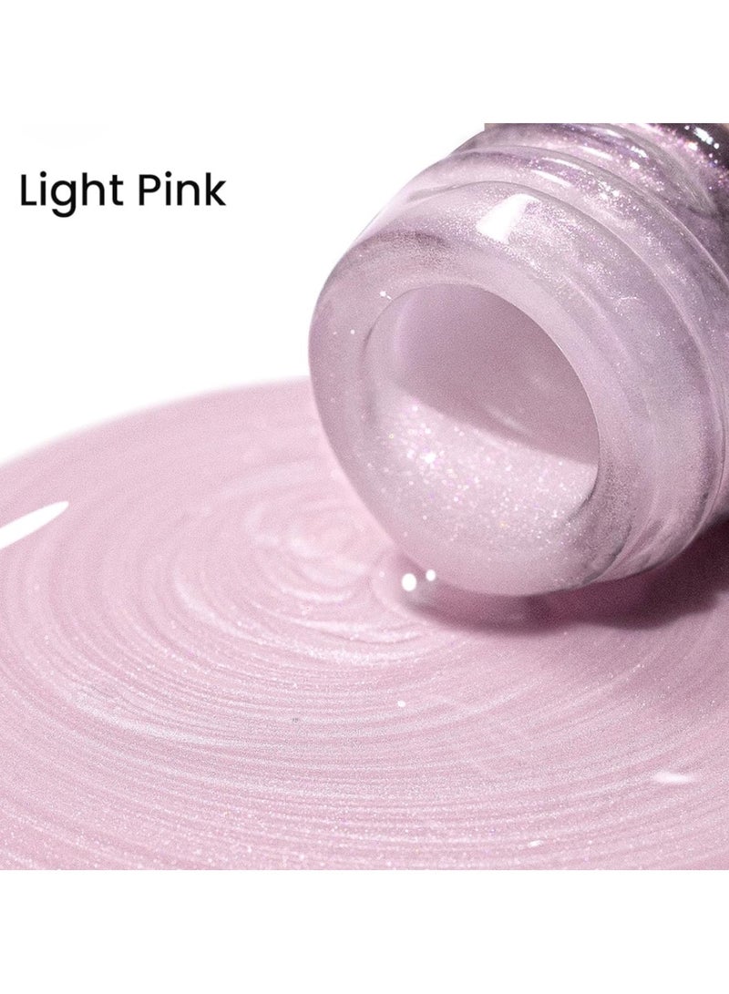 Remy Belle Pearl Gel Polish 15ML Light Pink Mermaid Shell Swirl UV LED Soak Off for DIY Nail Art - Image 2