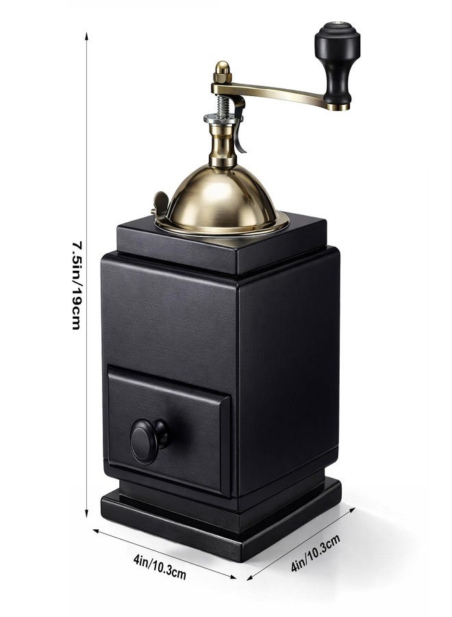 Singhoow Manual Pepper Mill Grinder 7.48 x 4.06 x 4.06 Inches, Black Pepper Grinder Mill with Crank Handle Wood Spice Tool for Home and Kitchen - Image 5