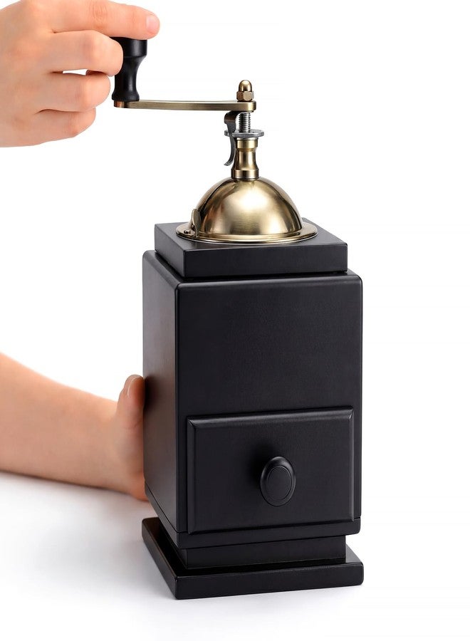 Singhoow Manual Pepper Mill Grinder 7.48 x 4.06 x 4.06 Inches, Black Pepper Grinder Mill with Crank Handle Wood Spice Tool for Home and Kitchen - Image 2