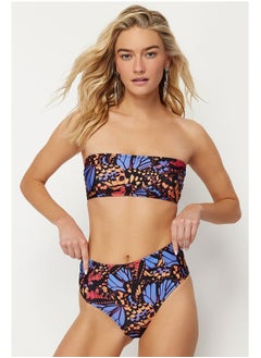 trendyol Animal Print Strapless High Waist Hipster Bikini Set TBESS22BT0018  - Image 3