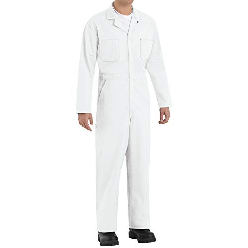 Red Kap Men's Twill Action Back Coverall, White, 38 - Image 1
