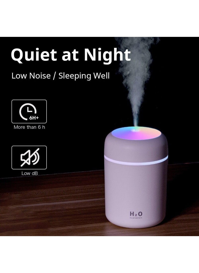 MUNINDRA MUNINDRA Humidifier For Room Moisture Aroma Diffuser For Home Mist Maker Cool Mist Humidifier Small Quiet Air Humidifier Ultrasonic Essential Oil Diffuser Electric H2O 300 Ml  - Image 2