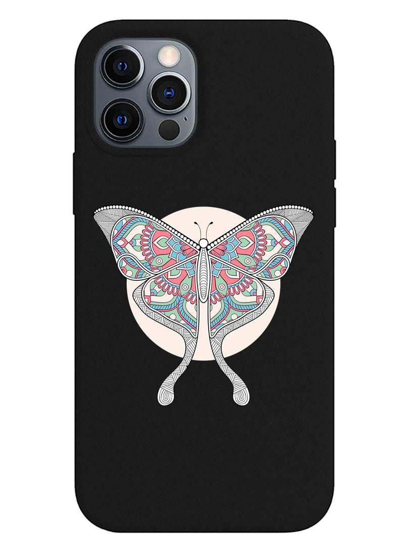 Theodor - Protective Slim Fit Case Liquid Silicone Cover with Full Body Protection Anti-Scratch Shockproof Case For iPhone 12 Pro Black  - FORZA454 Parkour special events copy - Image 1