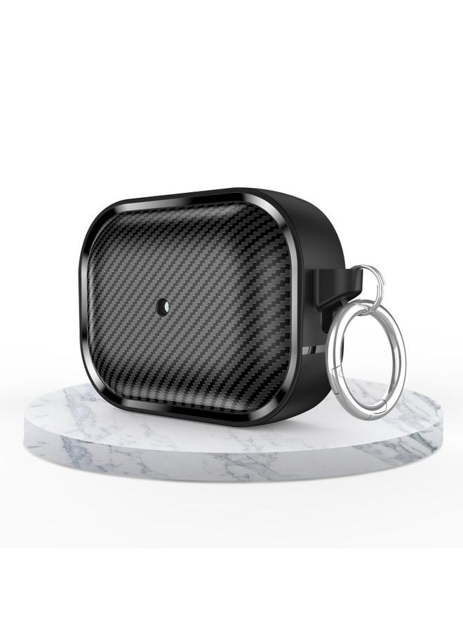 Generic Case Cover For AirPods Pro Photo Frame Carbon Fiber Series Earphone Case Black 