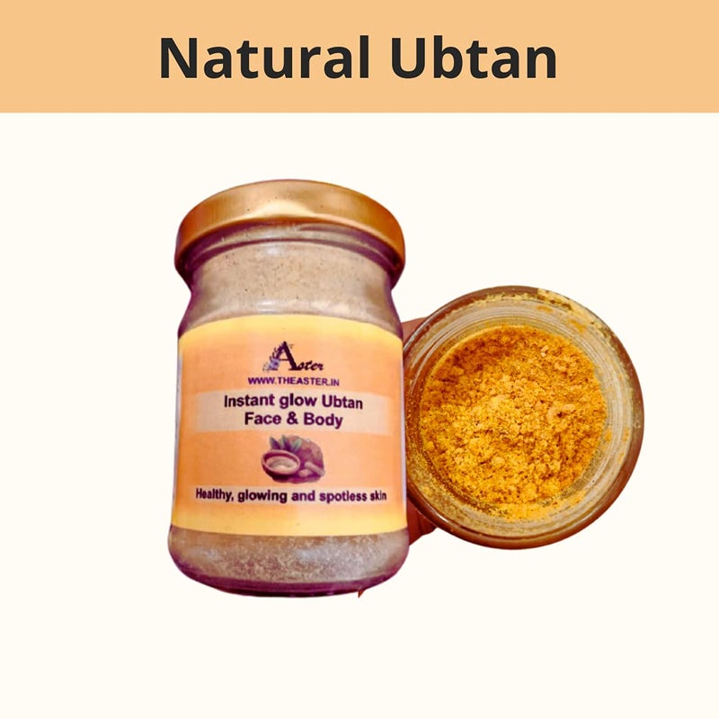 Aster Natural Ubtan ,Tan removal, Brightens skin, removes blackheads, blemishes, Paraben free| 80 gms - Image 2