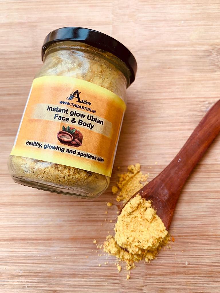 Aster Natural Ubtan ,Tan removal, Brightens skin, removes blackheads, blemishes, Paraben free| 80 gms - Image 4
