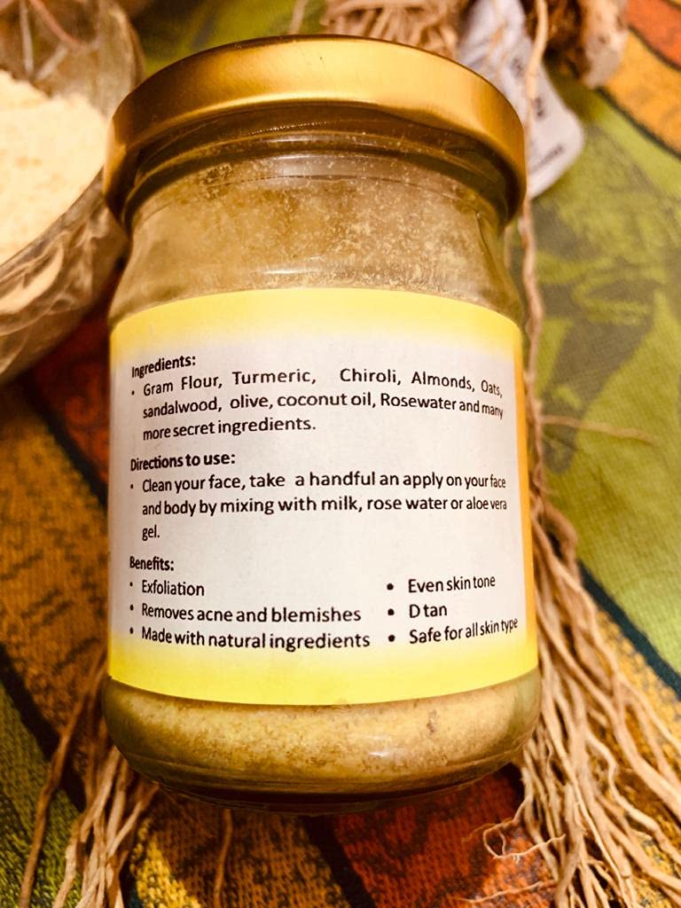 Aster Natural Ubtan ,Tan removal, Brightens skin, removes blackheads, blemishes, Paraben free| 80 gms - Image 5