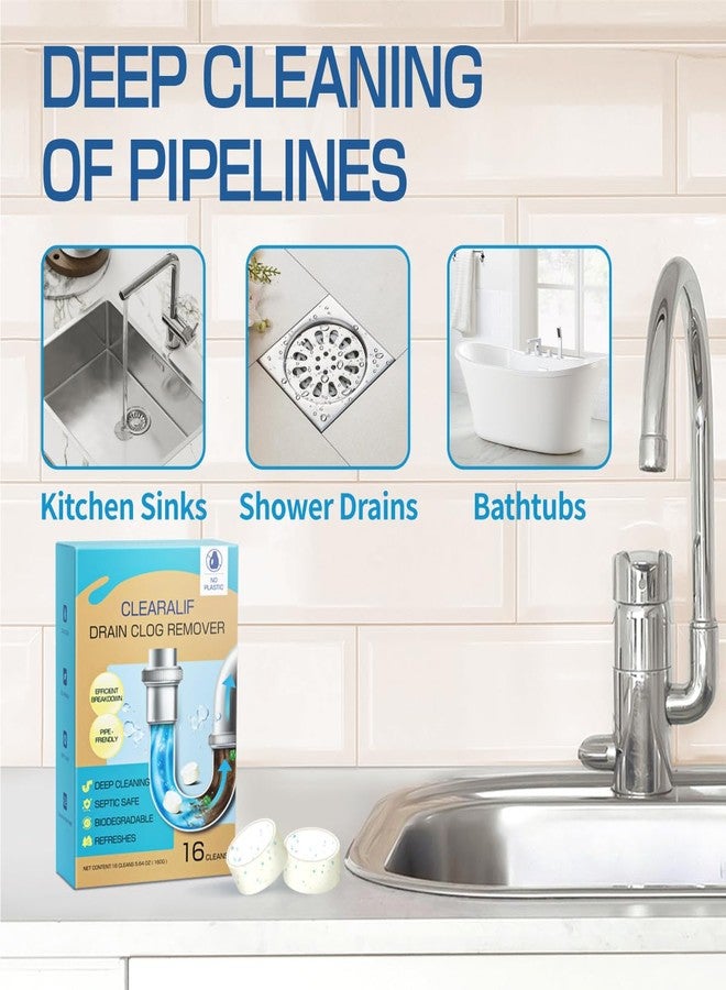 CLEARALIF Drain Clog Remover and Cleaner, 16 Pack, Unscented, - Image 5