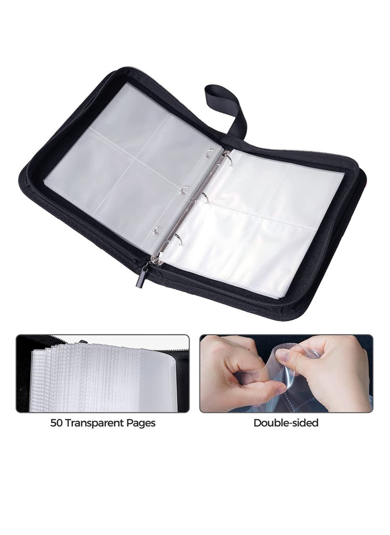 Y&D 4-Pocket Binder Compatible with Pokemon Card, 400 Pockets Portable Trading Cards Holder Collector Album 50 Removable Sheets for Boys Girls  - Image 3