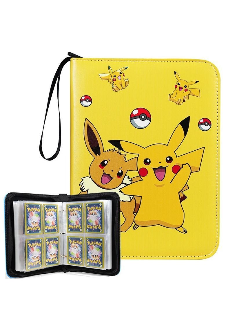 Y&D 4-Pocket Binder Compatible with Pokemon Card, 400 Pockets Portable Trading Cards Holder Collector Album 50 Removable Sheets for Boys Girls  - Image 1