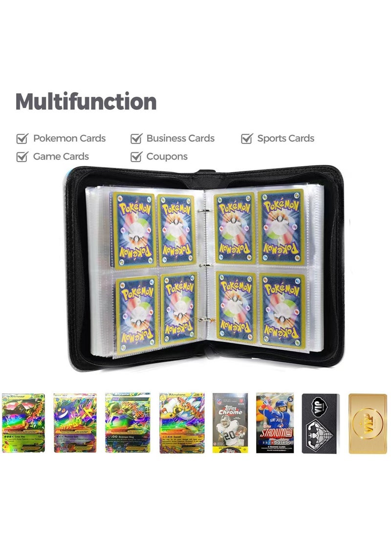 Y&D 4-Pocket Binder Compatible with Pokemon Card, 400 Pockets Portable Trading Cards Holder Collector Album 50 Removable Sheets for Boys Girls  - Image 2
