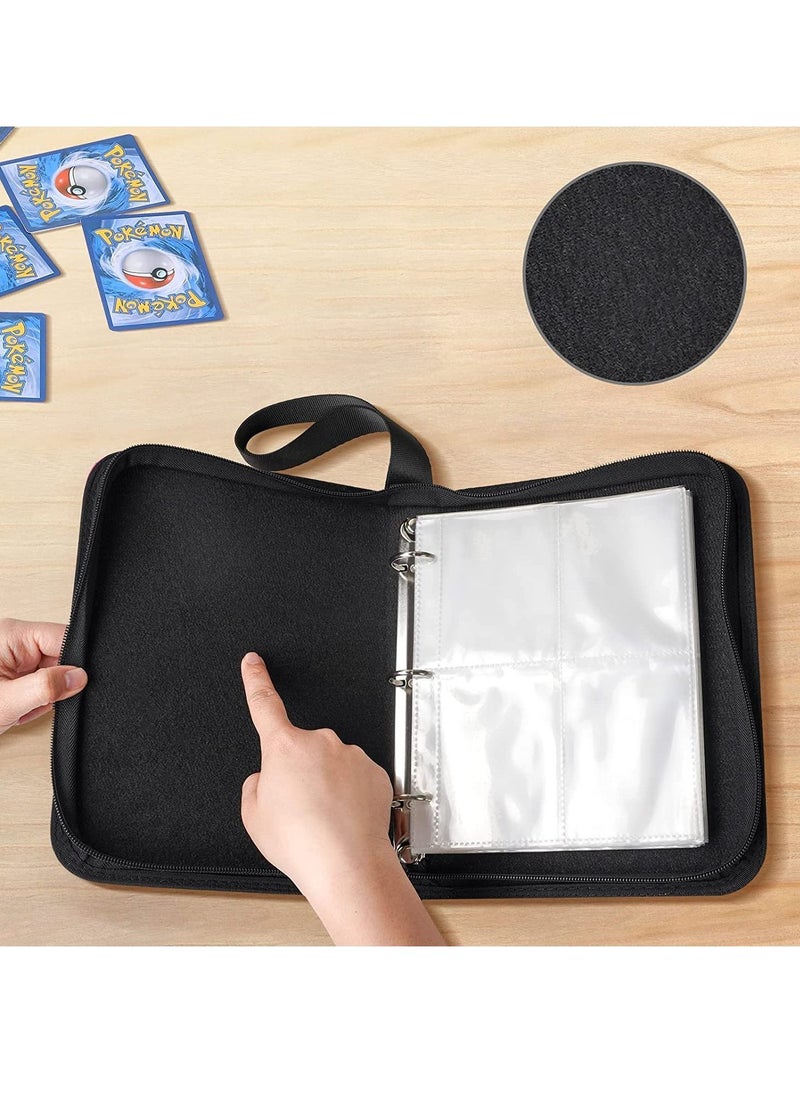 Y&D 4-Pocket Binder Compatible with Pokemon Card, 400 Pockets Portable Trading Cards Holder Collector Album 50 Removable Sheets for Boys Girls  - Image 5