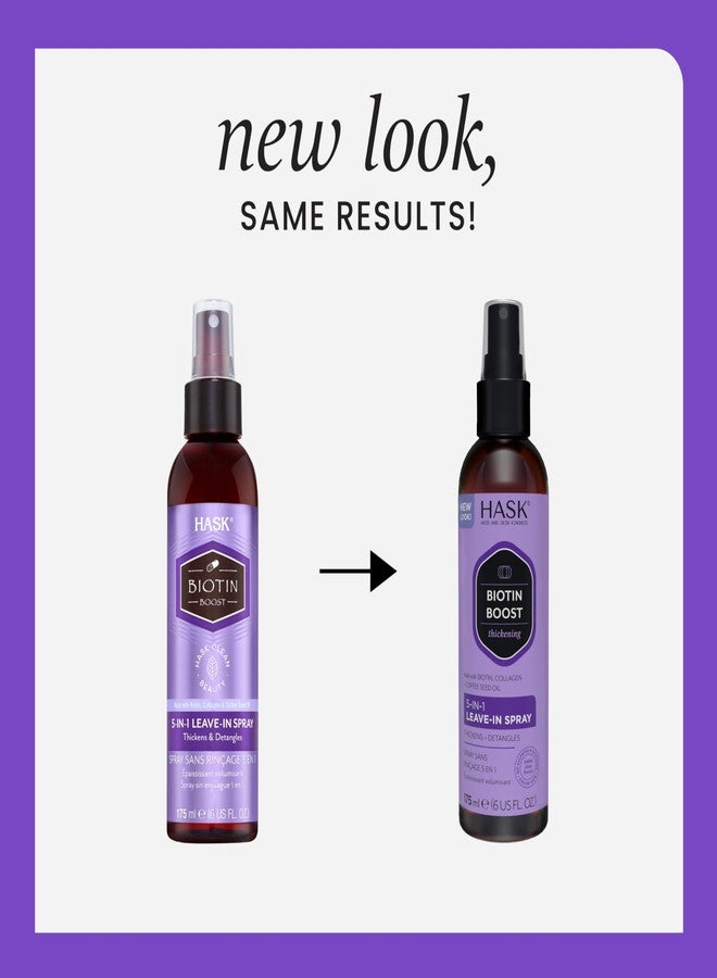 HASK Thickening BIOTIN 5-in-1 Leave In Conditioner Duo (6oz-Qty 2) & Argan Oil Repairing Deep Conditioner Packette, Aluminum-Free, Sulfate-Free, Paraben-Free, Color Safe, for All Hair Types - Image 2