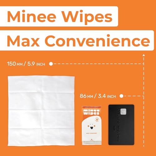 MOONIES Impossibly Compact Travel Wipes - 99.5% Water - Safe for Sensitive Skin & Hypoallergenic, Resealable, Thick & Durable - For Adults, Kids & Baby Care - Unscented, 10 Pack Total 60 Wipes - Image 5