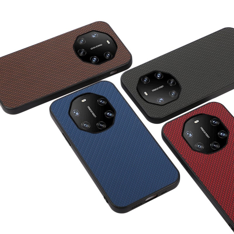 HuHa Protective Cover For Huawei Mate 40 RS Accurate Hole Carbon Fiber Texture Shockproof Case(Red) - Image 5