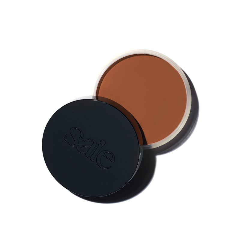 Saie Sun Melt Cream Bronzer - Buildable Balm Face Bronzer for Effortless Sculpting - Cream Contour Enriched with Vitamin C, Nourishing Skincare Ingredients & a Natural Finish - Tan Bronze (1 oz) - Image 1