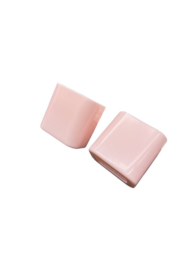 Generic - Applicable Apple20W Charger Protective Shell 18W Charging Head Protective Cover TPU Soft Shell Color Material-Color:Transparent Pink-Applicable Model:18/20W Universal Protective Sleeve [Single - Image 1