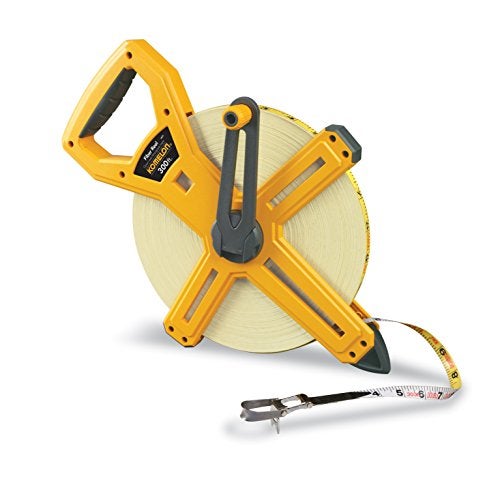 Komelon 66330IM Open Reel Fiberglass Tape Measure, 330-Feet, Hi-Viz Yellow - Image 2