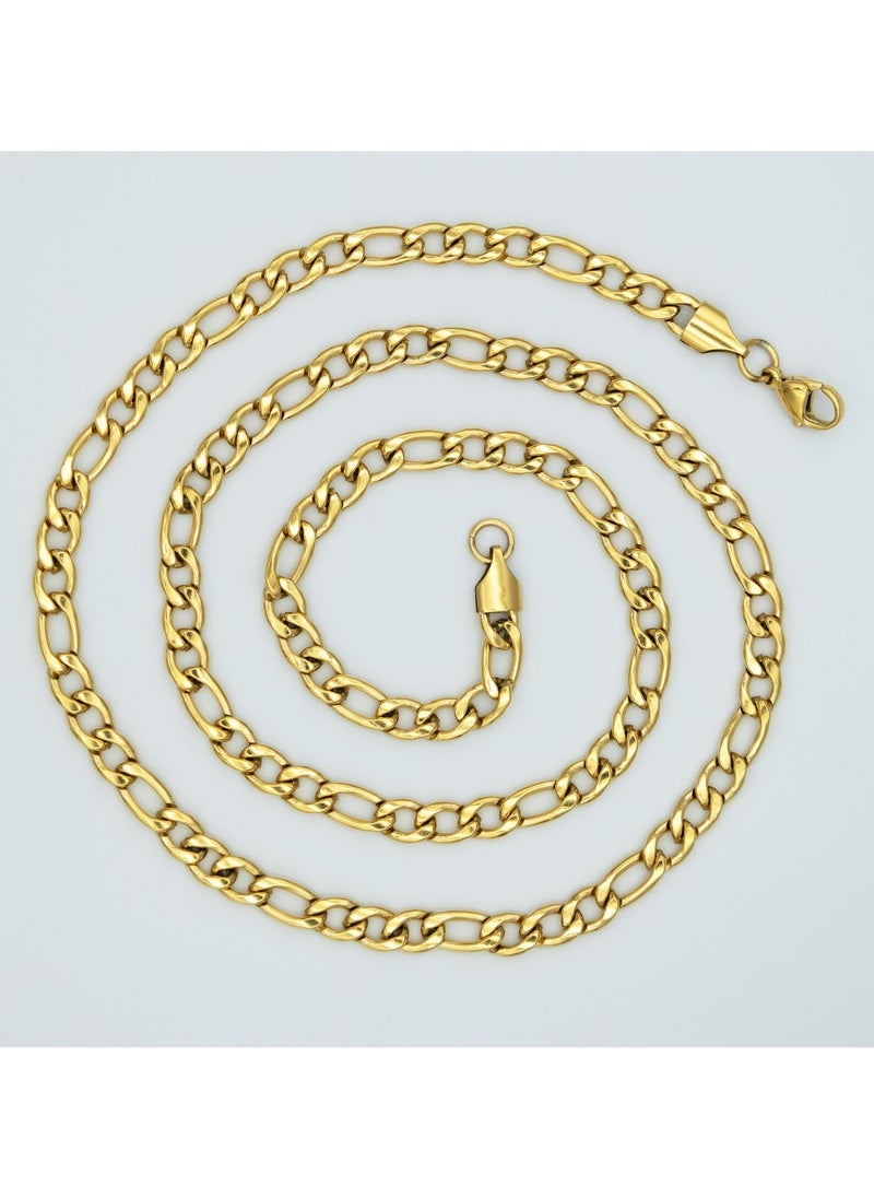 mjuhurat Stainless Golden Chain 5 mm 60 cm  - Image 2