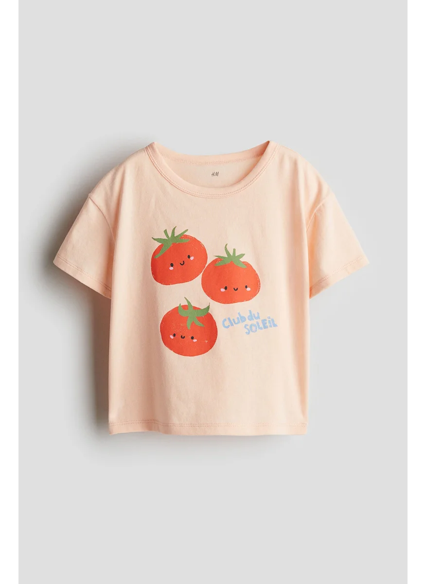 H&M Printed Jersey Top