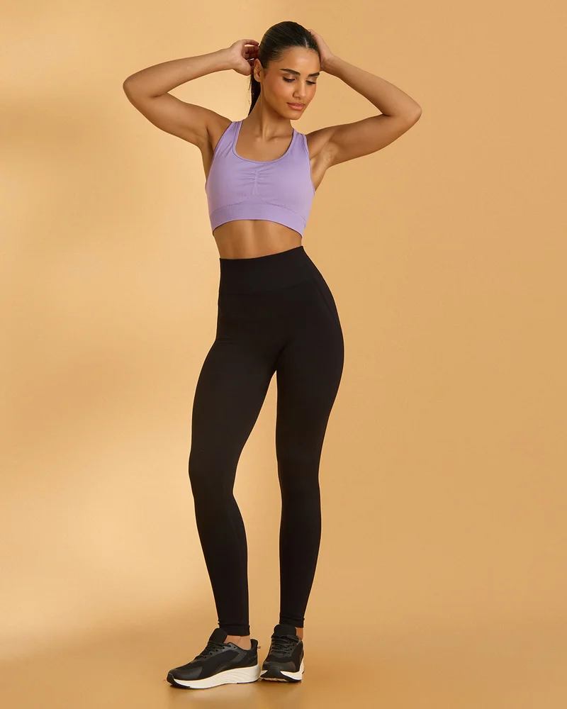 Redtag Women Purple Active Bra