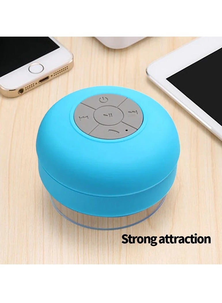 AROAQ Bluetooth Shower Speaker, Waterproof Wireless Stereo and DSP Technology Speaker with Suction Cup, Durable Handsfree Portable Mini Speakerphone for Showers, (Yellow) - Image 4