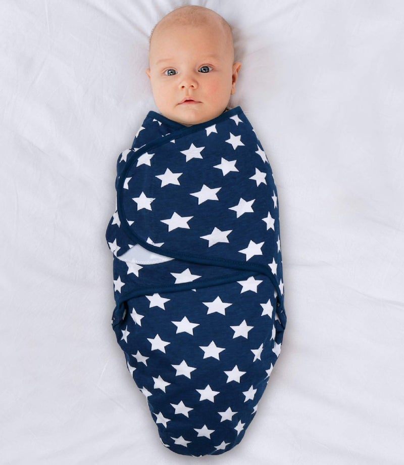 The Peanut Shell The Peanutshell Baby Swaddle Blankets Set of 3 - Baby Boy Sleep Sack for Newborn, Newborns Sack 0-3, 3-6 Month Swaddles, Soft & Breathable Cotton - Blue Dinosaur (M/L) - Image 3