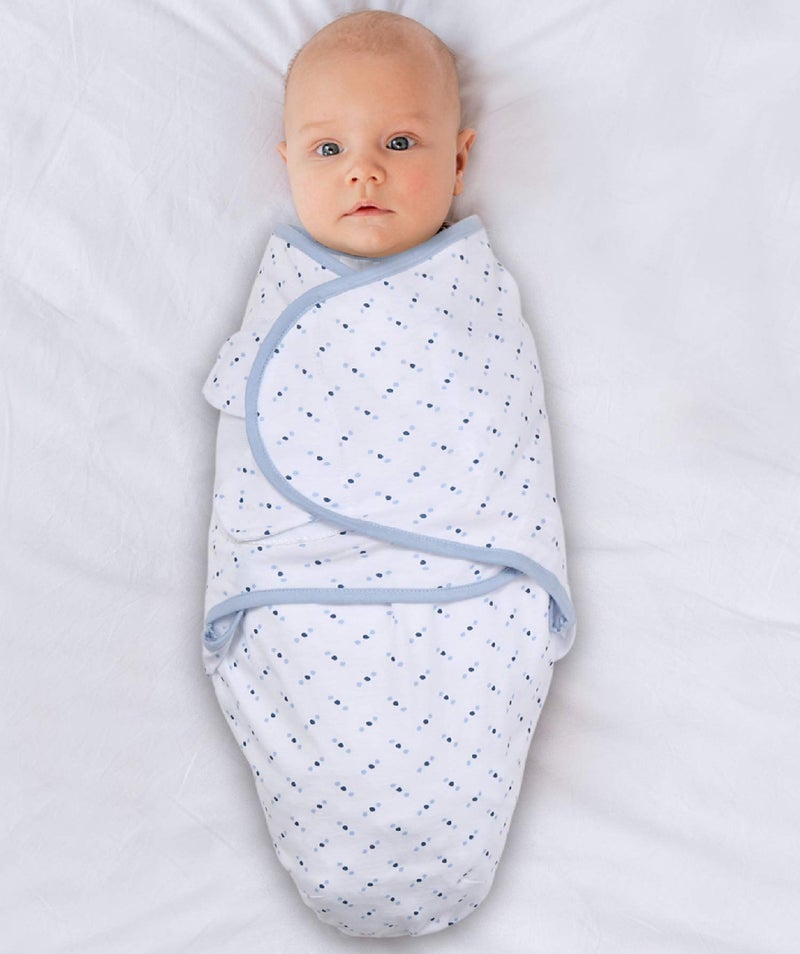 The Peanut Shell The Peanutshell Baby Swaddle Blankets Set of 3 - Baby Boy Sleep Sack for Newborn, Newborns Sack 0-3, 3-6 Month Swaddles, Soft & Breathable Cotton - Blue Dinosaur (M/L) - Image 4