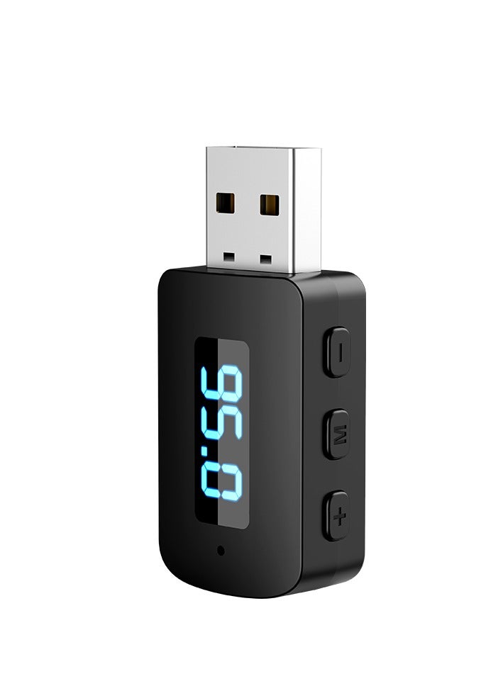 GULFLINK M10 Bluetooth 5.4 Car USB Bluetooth Receiver With Digital Display Speaker Power Amplifier Talk Navigation FM Emission Stereo - Image 1