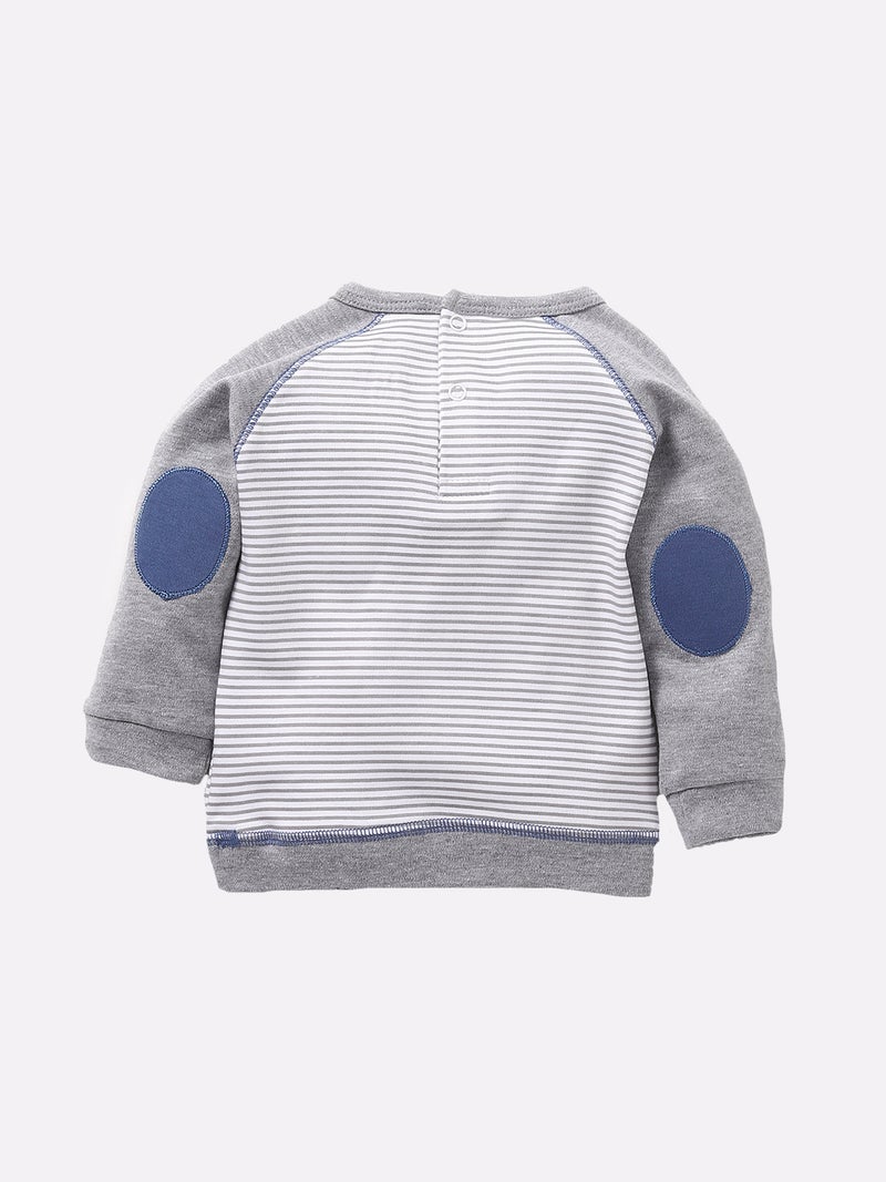 BABY GO 3-6Months/6-12Months/12Months-18Months/18-24Months Striped Full Sleeves 100% Soft Cotton Clothing Set/Infant Wear/Clothes For Baby Boys - Image 3
