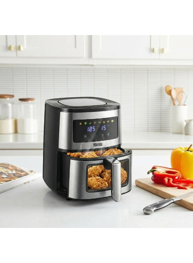 DSP Digital Air Fryer – 6L Capacity, 1700 Watts Enjoy crispy fried food with little to no oil! Reduce fat by up to 85% with this smart 6-liter air fryer – perfect for families. The powerful 1700W motor ensures fast cooking and even heat distribution. - Image 3