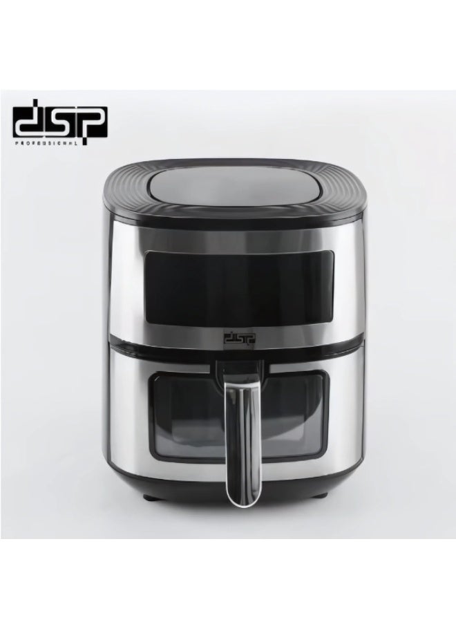 DSP Digital Air Fryer – 6L Capacity, 1700 Watts Enjoy crispy fried food with little to no oil! Reduce fat by up to 85% with this smart 6-liter air fryer – perfect for families. The powerful 1700W motor ensures fast cooking and even heat distribution. - Image 5