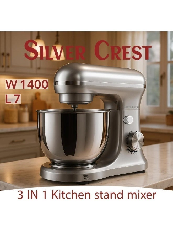 SilverCrest Silver Crest High-Performance Stand Mixer – 1400W, 7L Capacity, Multi-Function - Image 5
