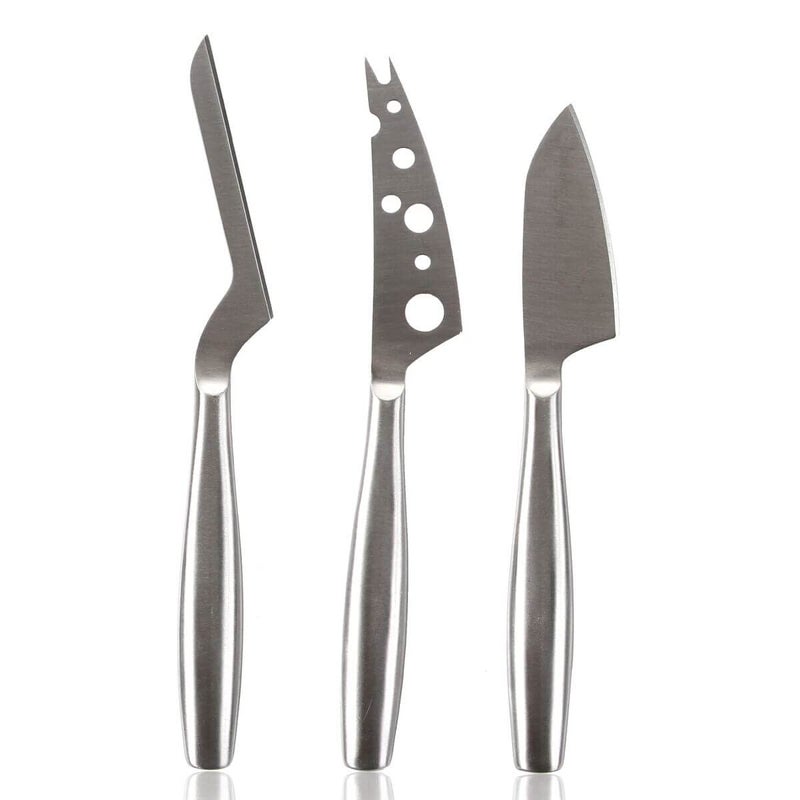 BOSKA Stainless Steel Cheese 3 Knife Set - Copenhagen For All Types of Cheese - Multi-Functional Cheese Slicer - Handheld Slicer - Silver Non-Stick - Dishwasher Safe - For Kitchen Cooking - Image 1