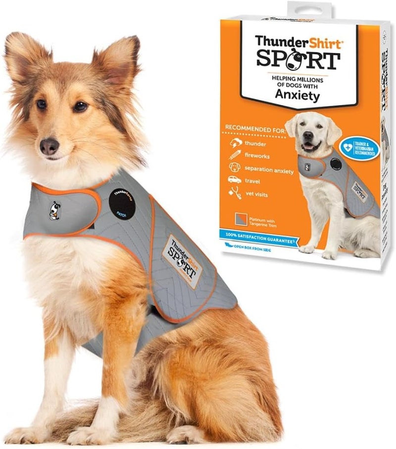 ThunderShirt for Dogs, Large, Platinum Sport - Dog Anxiety Relief Calming Vest - Image 1