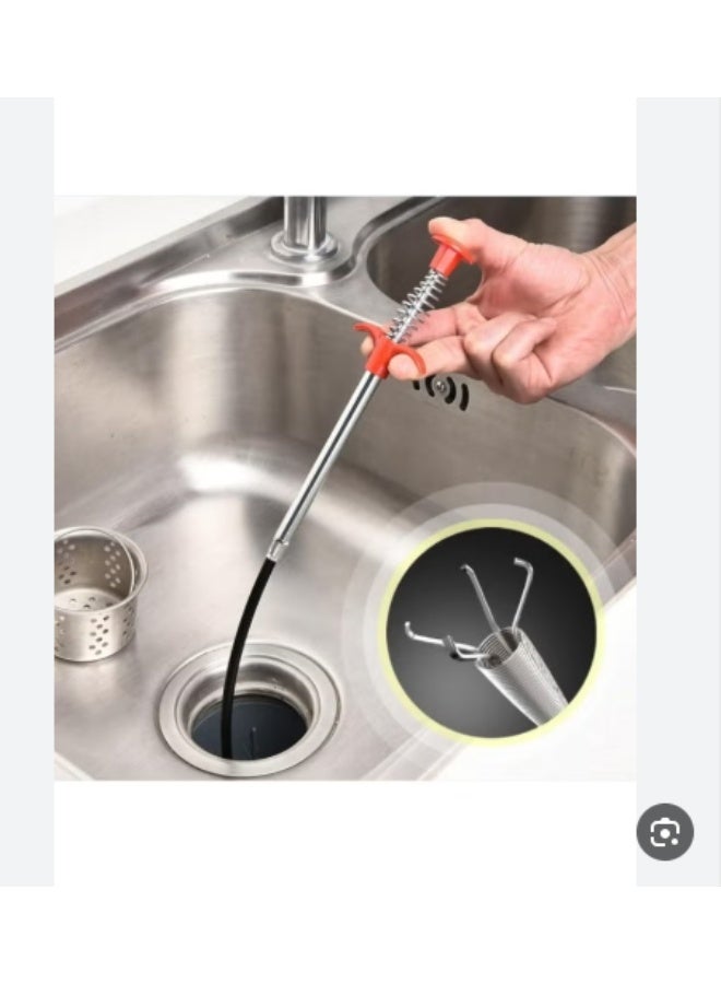 Sinks and Drains Unclogging Tool with Clamp - Image 2