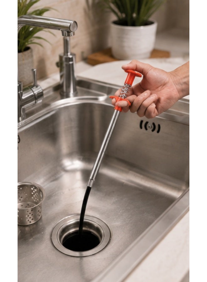 Sinks and Drains Unclogging Tool with Clamp - Image 4