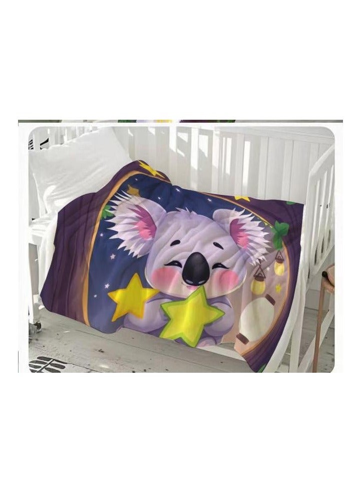 general Children's or student cartoon flannel thin blanket (warm and comfortable, suitable for sleep, games) 100cm*150cm - 1153 - Image 3