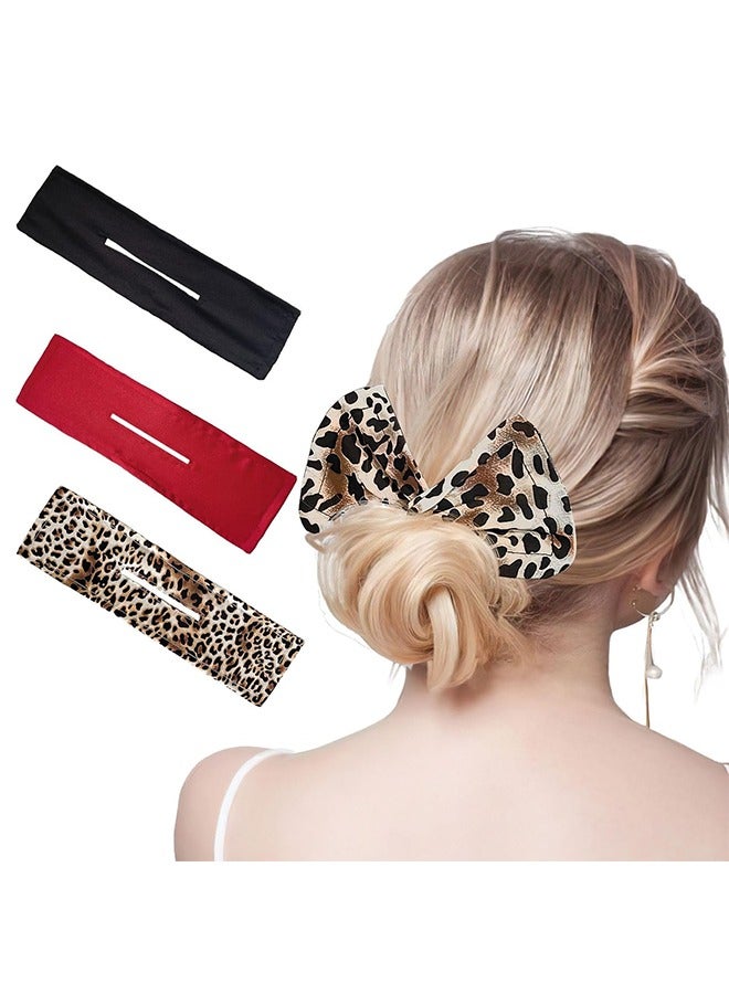 Generic 3Pcs Hair Bun Makers for Hair Twister, Donut Hair Bun Clips for Hair Styling Accessories, Lazy Hair Curler Bun Maker, French Twist Bun Maker for Long Thick Hair Accessories for Women Deft Bun Maker  - Image 1