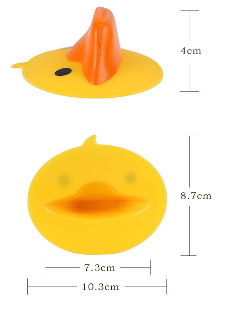 Y&D Silicone Pot Holder, Anti-scald Heat Insulation Cover Cute Little Yellow Duck Thickened Microwave Oven to Take the Bowl Clip Home Kitchen High Temperature Gloves (2 Pieces)  - Image 4