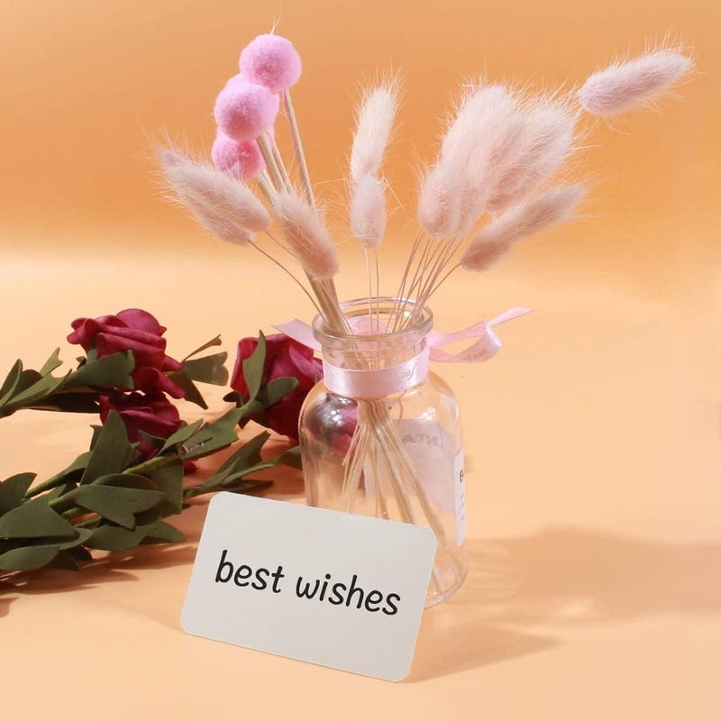 كاست ويف 100 قطعة من بطاقات ورق كرافت فارغة، بطاقة كلمة، بطاقة رسالة، بطاقة هدية DIY، متوفرة على الوجهين، مصممة بجودة عالية، فكرة DIY للمكتب والمنزل والحفلات، لون أبيض - Image 3